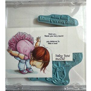 Stamping Bella Baby Bow Rubber Stamp Set, Mo192